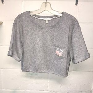 Victoria’s Secret Short Sleeve Cropped Sweatshirt